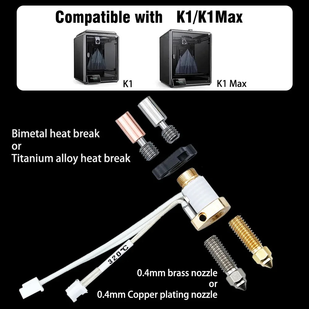 Yükseltme Creality K1 seramik  - High Flow Ceramic Hotend incelemesi ve fiyatı